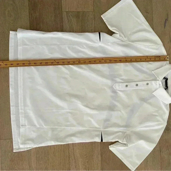 Zero Restriction Mens Polo Shirt White Medium - Picture 5 of 6
